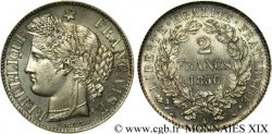 2 francs Cérès Deuxième république 1850 Paris F.261/4