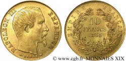10 francs or Napoléon III tête nue, petit module 1855 Paris F.505A/2