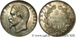 2 francs Napoléon III tête nue 1855 Paris F.262/3 SUP