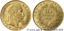 10 francs or Napoléon III, tête laurée 1866 Paris F.507A/12