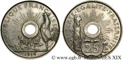 Essai de 25 centimes de Pillet, grand module 1914  VG.4812  MS