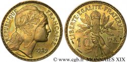 Concours de 10 Francs, essai de Rasumny en bronze-aluminium 1929 Paris VG.5233  SUP