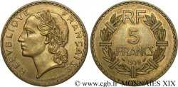 Essai de 5 francs Lavrillier en bronze-aluminium 1939  F.337/2