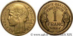 Essai - piéfort de 1 franc Morlon 1931 Paris F.219/1P SPL