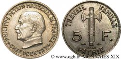 5 francs Pétain 1941 Paris F.338/2