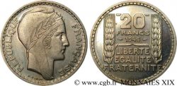 Essai de 20 francs Turin en cupro-nickel 1945 Paris Maz.2745