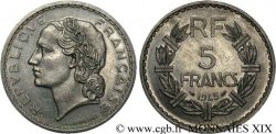 Essai de 5 francs Lavrillier, en aluminium 1945  F.339/1