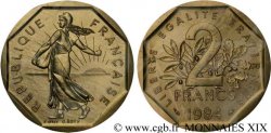 Piéfort or de 2 francs Semeuse, nickel 1984 Pessac F.272/8P