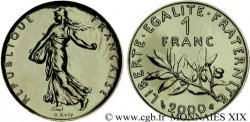 1 franc Semeuse, nickel or, BU (Brillant Universel) 2000 Pessac F.1007 1 FDC