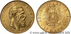 ALLEMAGNE - ROYAUME DE PRUSSE - FRÉDÉRIC III 10 marks or 1888 Berlin