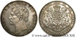 ALLEMAGNE - ROYAUME DE SAXE - JEAN Double thaler 1861 Dresde