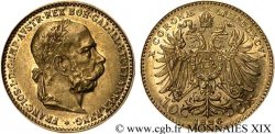 AUTRICHE - FRANÇOIS-JOSEPH Ier 10 corona en or, 1er type 1896 Vienne