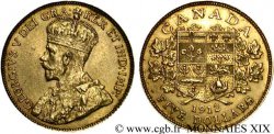 CANADA - GEORGES V 5 dollars or 1912 Ottawa