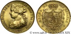 ESPAGNE - ROYAUME D ESPAGNE - ISABELLE II 10 escudos en or 1868 Madrid