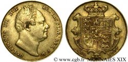GRANDE-BRETAGNE - GUILLAUME IV Souverain, (sovereign), 2e type 1837 Londres