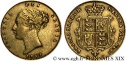 GREAT BRITAIN - VICTORIA Demi-souverain, (half sovereign) 1863 Londres