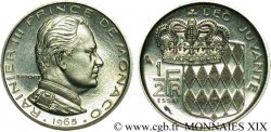 MONACO - PRINCIPAUTÉ DE MONACO - RAINIER III Essai du demi-franc 1965 Paris