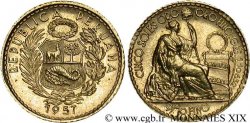 PÉROU - RÉPUBLIQUE 5 soles 1957 Lima