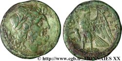 BRUTTIUM - BRUTTII - LES BRETTIENS Drachme ou unité de bronze, (MB, Æ 22)