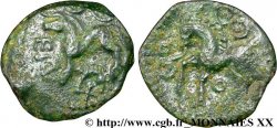 GALLIEN - AULERCI EBUROVICES (Region die Évreux) Bronze EPL au cheval et au sanglier enseigne