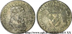 HENRY II Teston au buste lauré, 1er type, fabriqué au moulin 1557 Paris, Moulin des Étuves