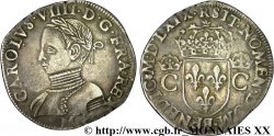 CHARLES IX Teston, 2e type 1569 (MDLXIX) Toulouse TTB+