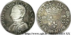 CHARLES IX Demi-teston, 2e type 1565 (MDLXV) Toulouse
