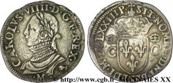 CHARLES IX Demi-teston, 10e type 1573 (MDLXXIII) Toulouse
