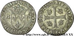 HENRI III Douzain aux deux H, 1er type 1588 Poitiers