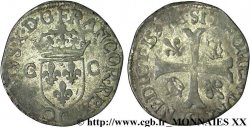 CHARLES X, CARDINAL DE BOURBON Douzain aux deux C, 2e type 1594 Riom