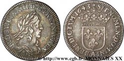 LOUIS XIII LE JUSTE Douzième d écu, 3e type, 2e poinçon de Warin 1643 Paris, Monnaie de Matignon