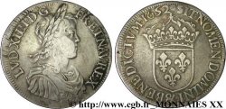 LOUIS XIV LE GRAND OU LE ROI SOLEIL Écu à la mèche longue 1652 Aix-en-Provence