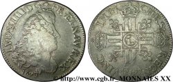 LOUIS XIV THE SUN KING Demi-écu aux huit L, petit buste transitoire aux mèches groupées 1693 Lille