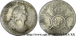 LOUIS XIV THE SUN KING Quart d écu aux insignes 1702 Lyon