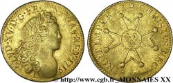 LOUIS XV DIT LE BIEN AIMÉ Louis d’or à la croix de chevalier 1719 Bayonne TTB