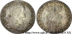 LOUIS XV DIT LE BIEN AIMÉ Écu de Navarre 1718 Troyes TTB+