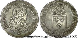 LOUIS XV DIT LE BIEN AIMÉ Écu de France 1721 Tours TB+/TTB