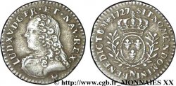 LOUIS XV DIT LE BIEN AIMÉ Vingtième d’écu aux branches d’olivier, buste habillé 1727 Montpellier TTB