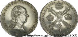 PAYS-BAS AUTRICHIENS - LÉOPOLD II Quart de kronenthaler (quart de thaler à la couronne) 1791 Günzburg