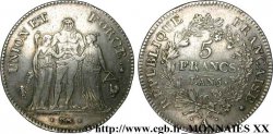 5 francs Union et Force, Union serré, seulement gland extérieur 1798 Paris F.288/47 TTB