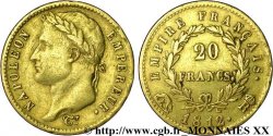 20 francs or Napoléon tête laurée, Empire français 1812 Rome F.516/27