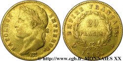 20 francs or Napoléon, tête laurée, Empire français 1815 Paris F.516A/1