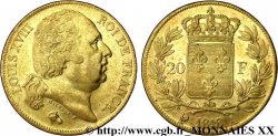 20 francs or Louis XVIII, tête nue 1818 Paris F.519/10