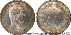 5 francs type Tiolier avec le I, tranche en creux 1830 Paris F.315/1