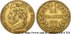 20 francs Louis-Philippe, Domard 1844 Paris F.527/31 TTB