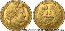 10 francs Cérès Deuxième république, levrette oreille basse 1851 Paris F.504/3