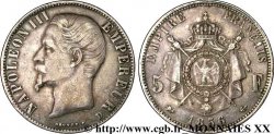 5 francs Napoléon III tête nue 1856 Lyon F.330/9 TTB