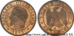 Un centime Napoléon III, tête nue 1853 Marseille F.102/7 SUP