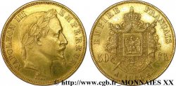 50 francs or Napoléon III, tête laurée 1868 Paris F.548/10
