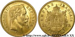 20 francs or Napoléon III, tête laurée 1862 Paris F.532/3 AU